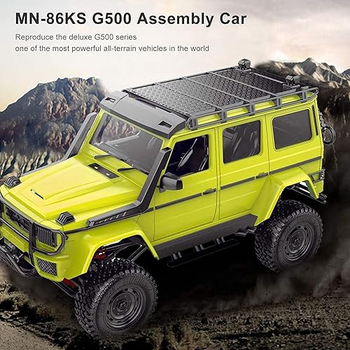 Miniatura 6 de FMT R/C MN-86S | Versión de actualización 4WD 1/12 2.4G Control remoto Big G500 RC Car Rock Crawler escalada todoterreno camión w/faro RTR MN86S 0