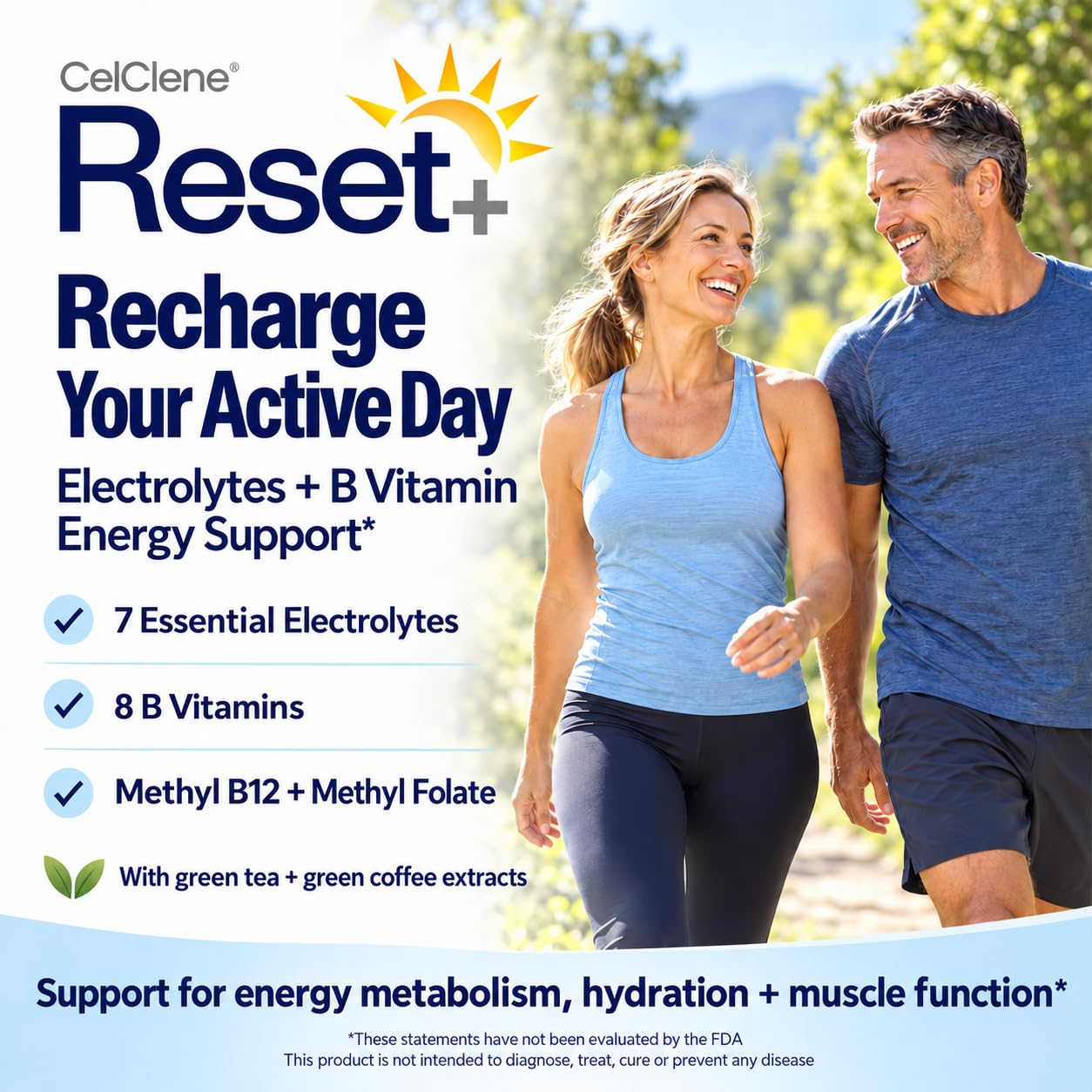 Reset+, 7 Energy Electrolytes, High Methyl B12, Methyl Folate, Pink Salt, High Magnesium, Super B Complex, Green Tea & Green Coffee Extracts, Biotin, Zinc, 72 Trace Minerals — Amazon image 5