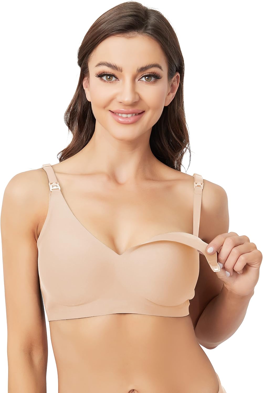 Seamless Maternity & Nursing Bra for Women with Good Support for Breastfeeding & Sleeping Pregnancy