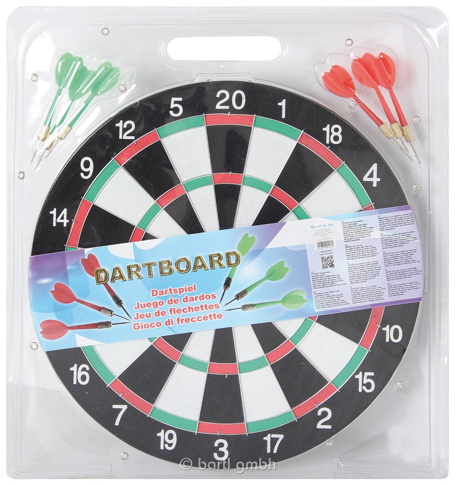 Gioco di Freccette out of The Blue 63/3029 con 6 Freccette, 36.5 cm, Multicolore