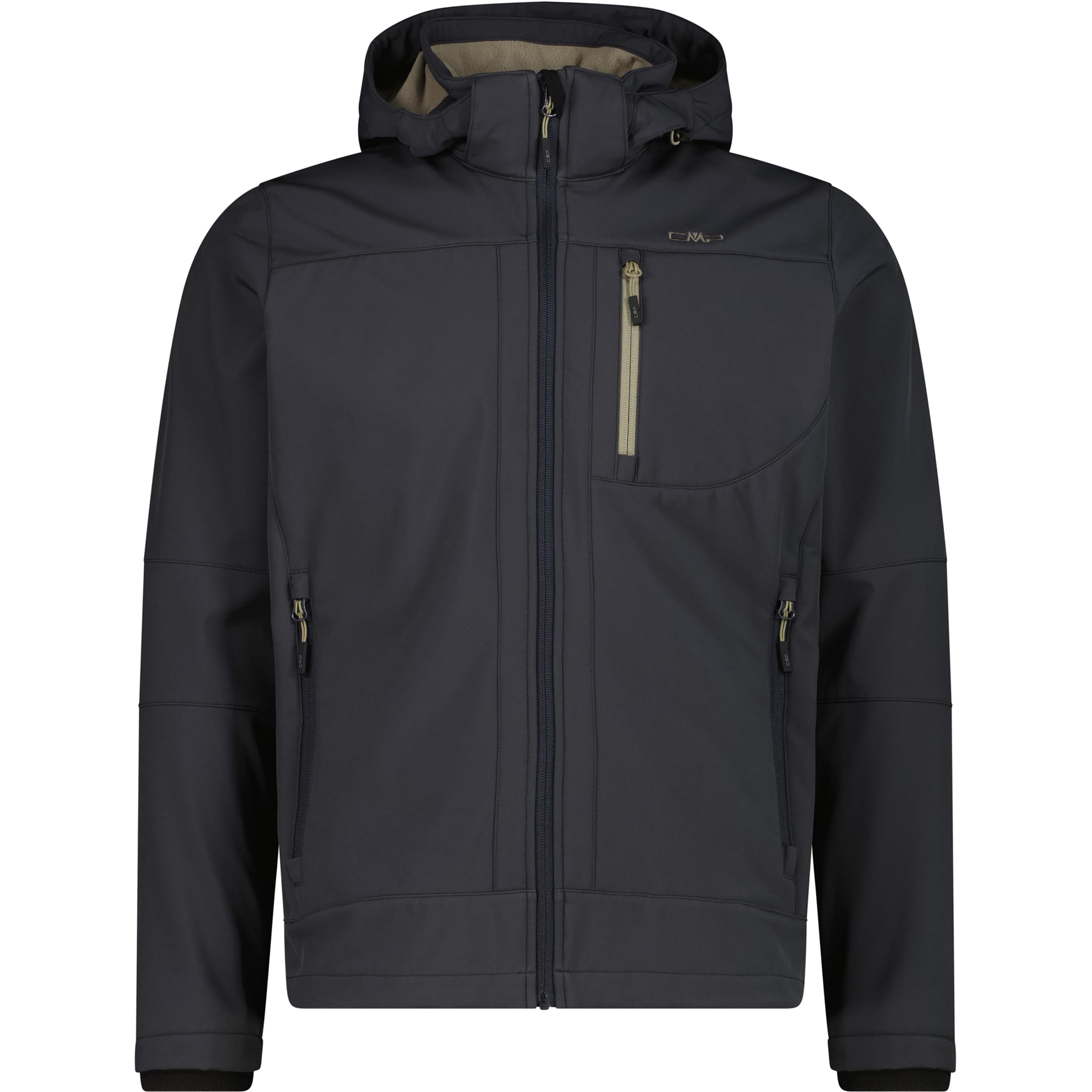 Veste softshell homme CMP blouson imperméable à capuche zippée - 4