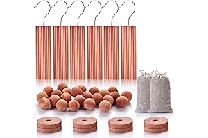 Homode Cedar Blocks for Clothes Storage, Cedar Wood Chips and Balls for...