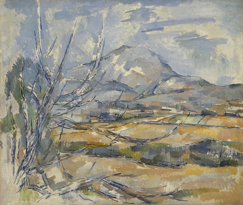 Montagne Sainte Victoire Cezanne tableau impression semi-gloss decoration murale