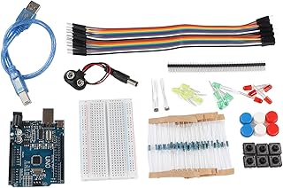 Kit Básico de Módulo Iniciante R3 Kit Iniciante Kit Iniciante 400 Buracos Protoboard Luzes LED