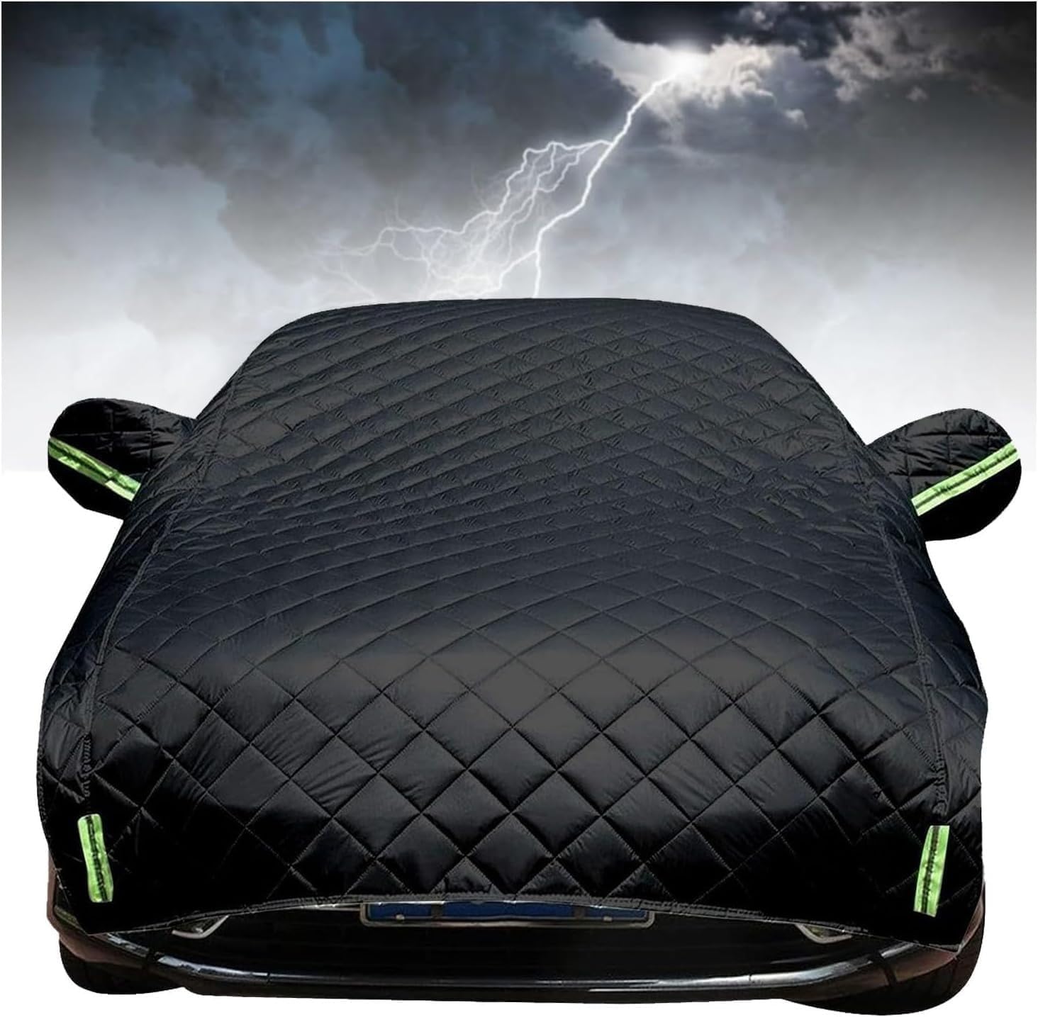 Anti-Hail Car Cover Proof Car Cover Protector Custom Fit for Jeep Wrangler 4 Door 2006-present JK JL Outdoor Anti Car Covers Heavy Duty Full Exterior Automobiles Waterproof All Weather