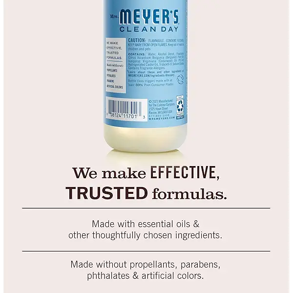 MRS. MEYER'S CLEAN DAY Room Spray, Rain Water Scent, 8 Fl Oz Bottle - 3 Pack 5