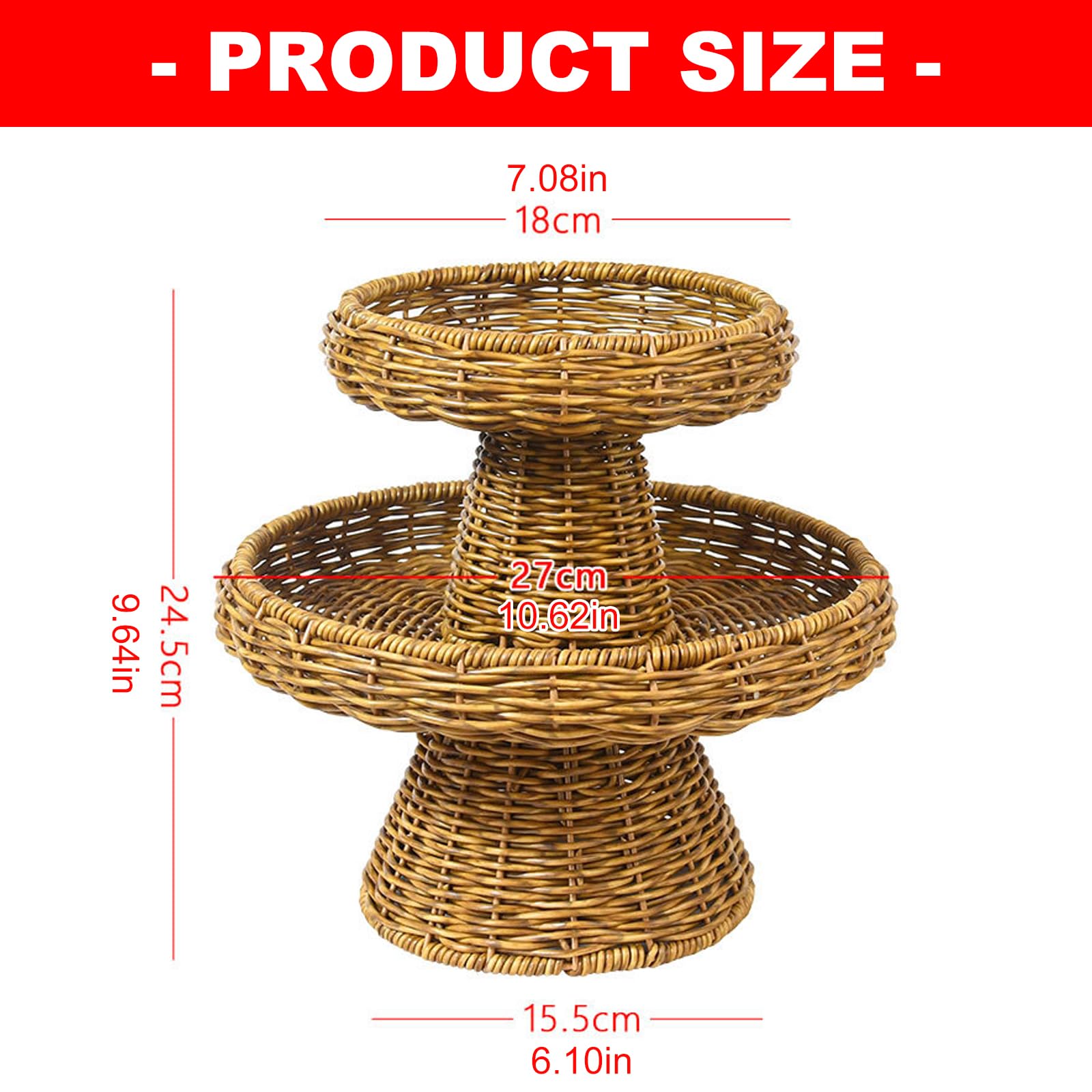 Panier de rangement rond tissé robuste pour fruits, livres, magazines et petits effets personnels. Panier de rangement pour la maison