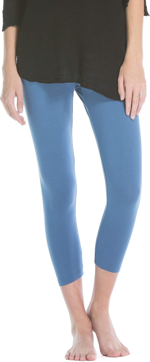 Fishers Finery Ecofabric Capri Legging; Casual Lounge Legging