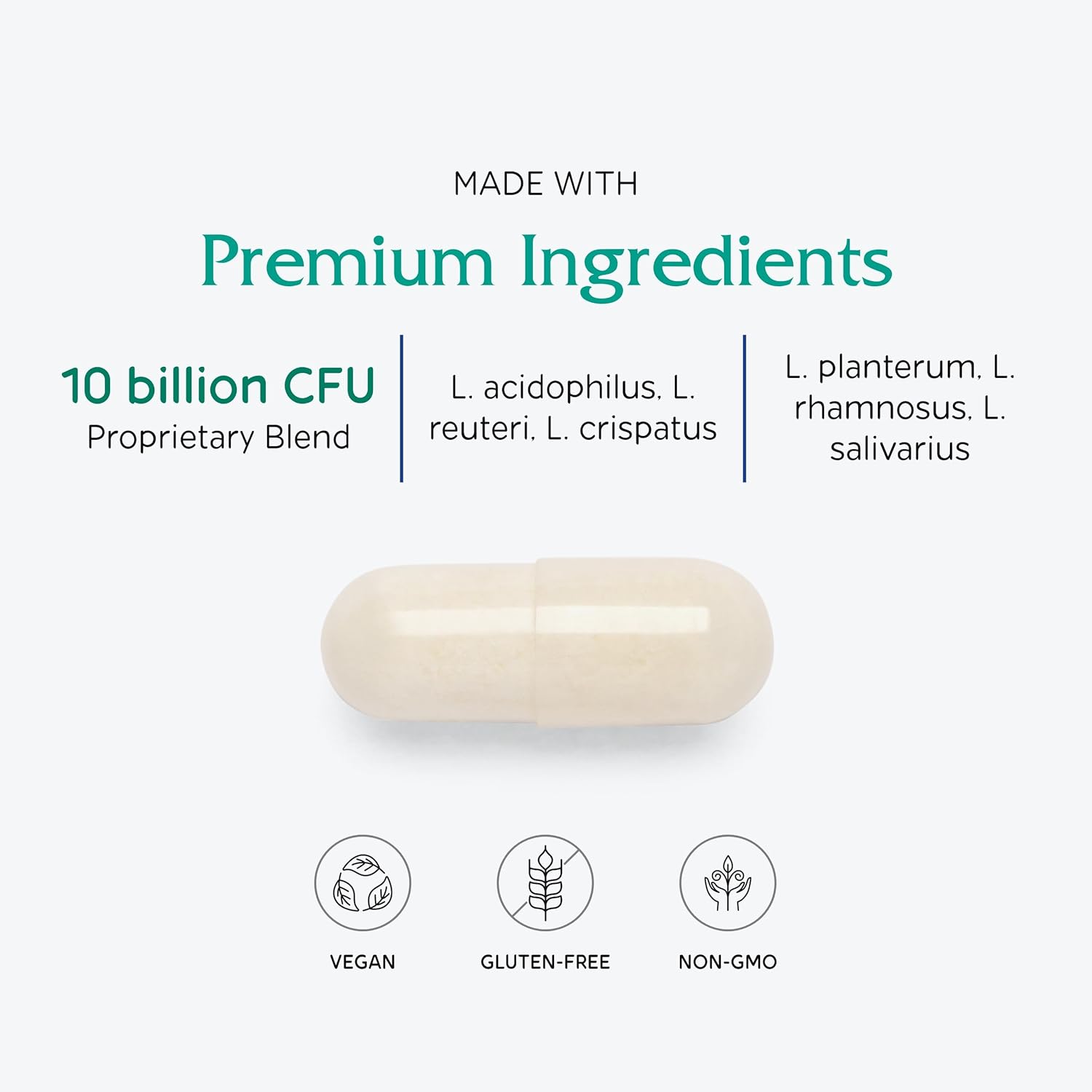 Vitanica FemEcology, Vaginal and Intestinal Probiotic Support, Vegetarian, 30 Capsules