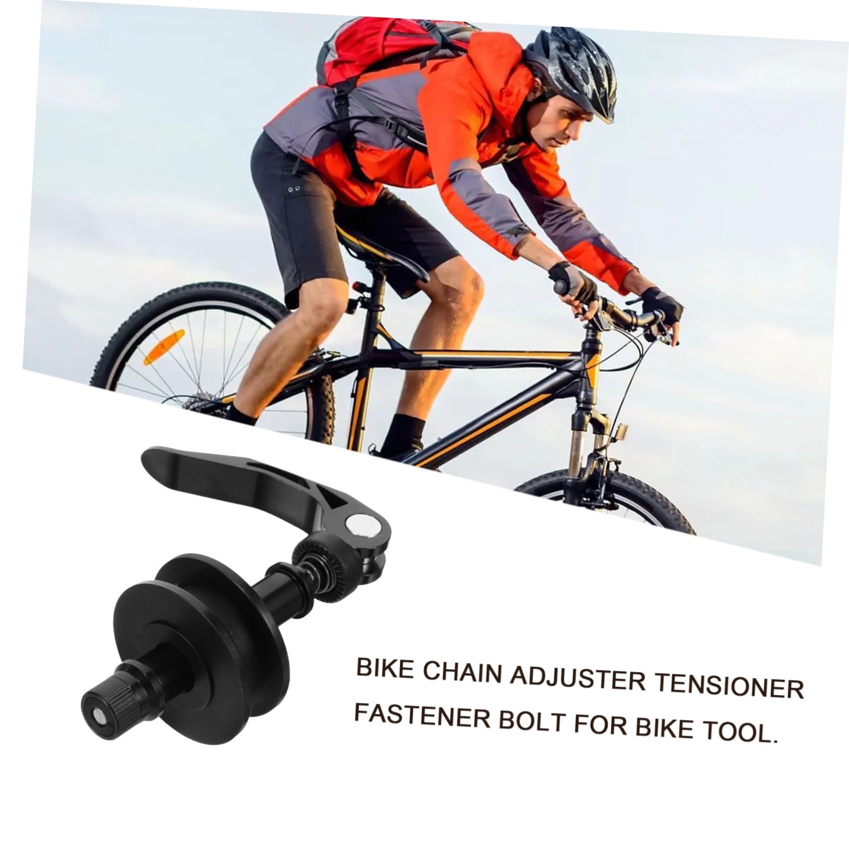 UKCOCO 4 Pièces Tendeur de Chaîne Ajustable pour Vélo Accessoire de Cycle Outil de Tension pour Éviter Glissement Roue Arrière et la Chaîne Position
