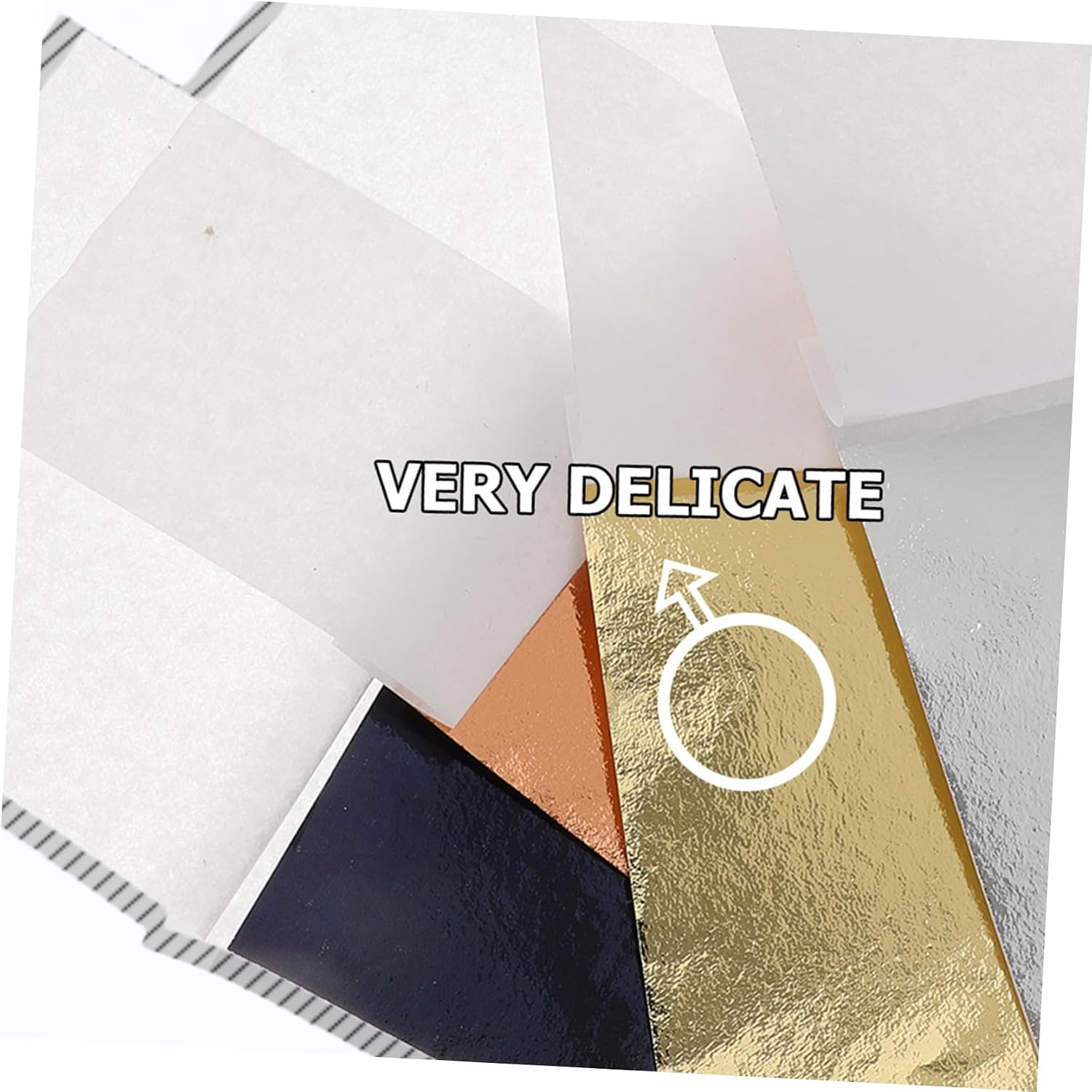 YOSADIER 400Sheets Imitation Gold Foil Paper for DIY Crafts for Art Nail Crafts Projects and Handicrafts Decoration Premium Quality Shiny Finish Versatile