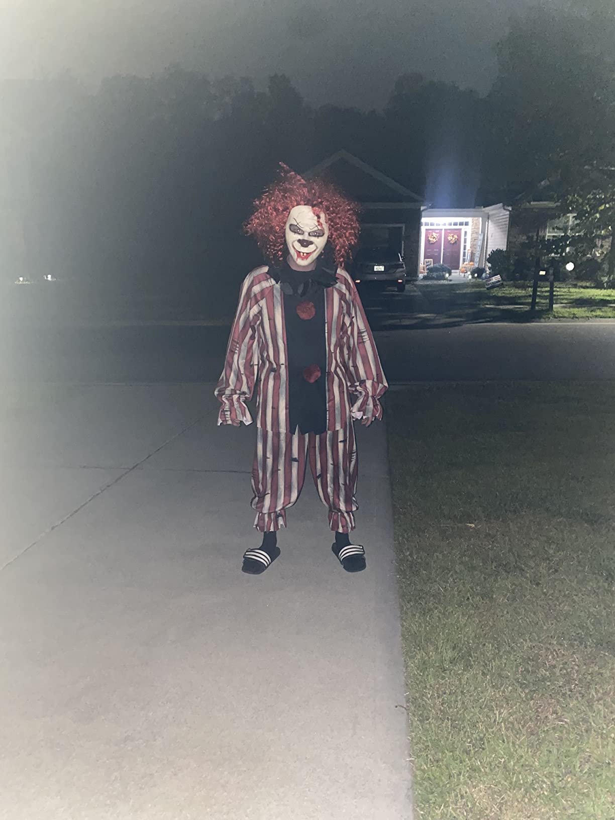 10/mo Finance Men's Nightmare Clown Costume Buy Now, Pay Later