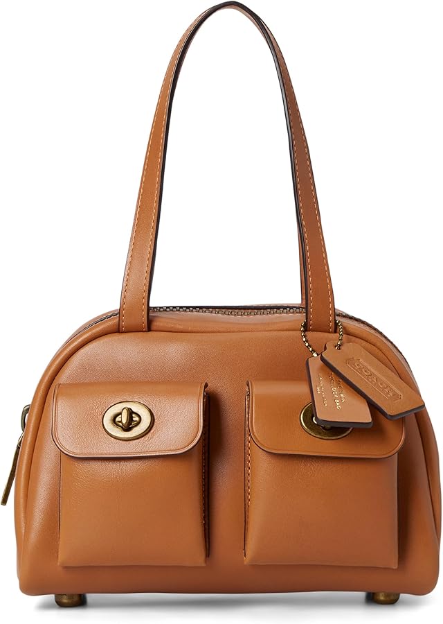 Amazon.com: Coach Twin Turnlock Bag 20, 1Z/Toffee : Clothing
