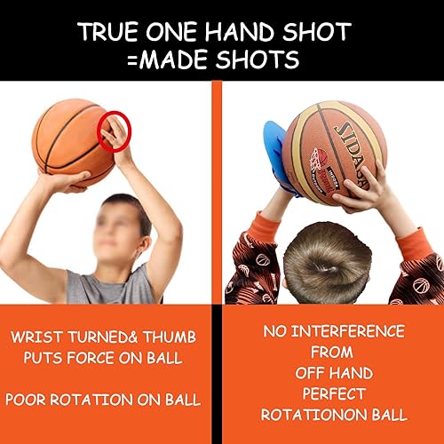 Miniatura 5 de Entrenador de tiro de baloncesto - Entrenador universal de tiro de baloncesto para zurdos y diestros, espuma EVA para una sensación cómoda