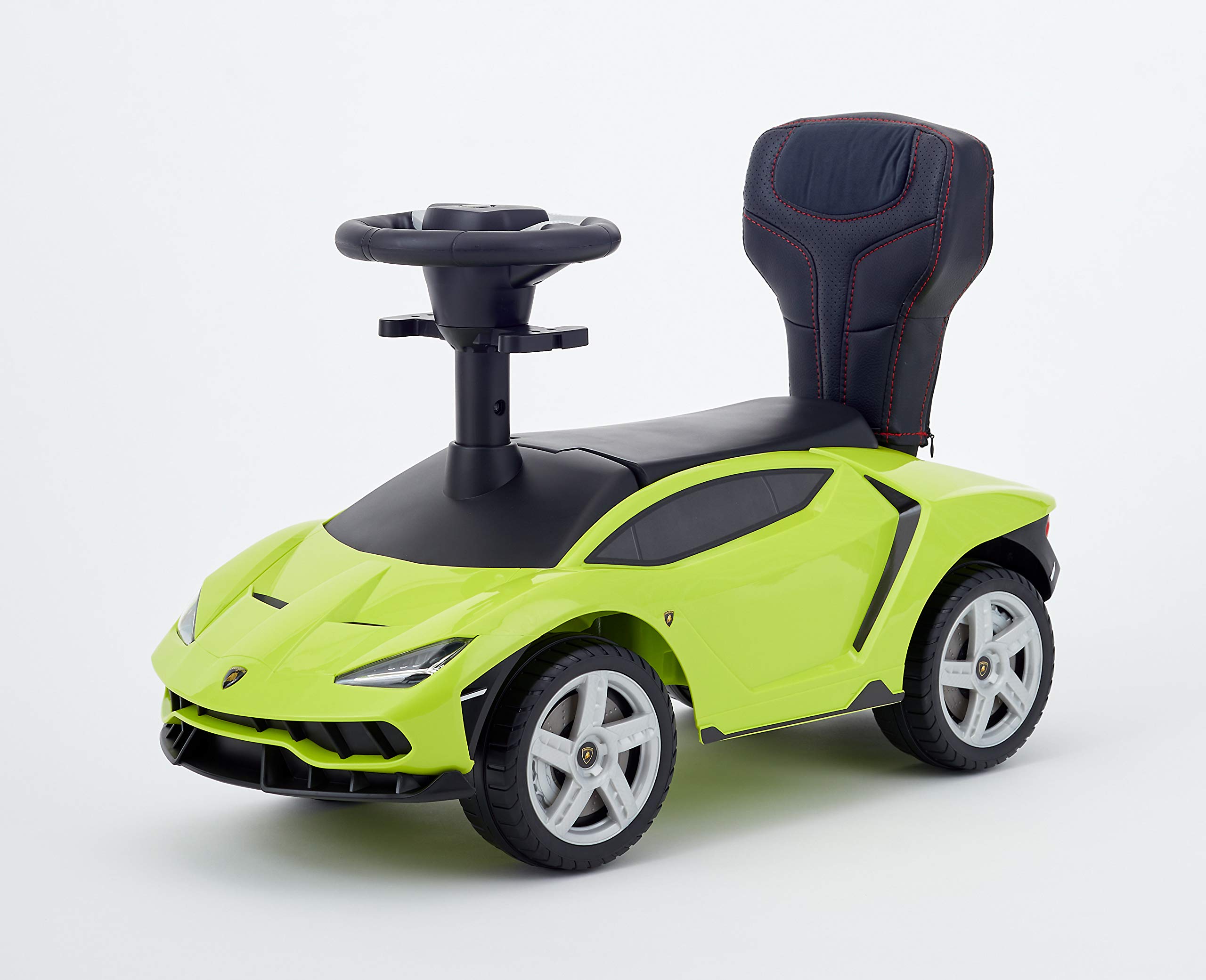 ランボルギーニ グリーン色の車型手押し車 乗用おもちゃ Lamborghini - ランボルギーニ グリーン色の車型手押し車 乗用