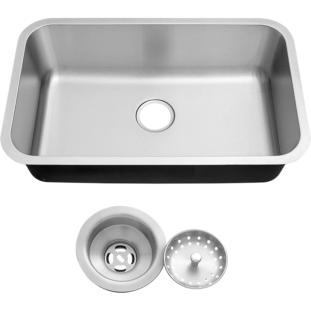 27/mo Finance MILOSEN Undermount Kitchen Sink 30×18 Inch, Stainless