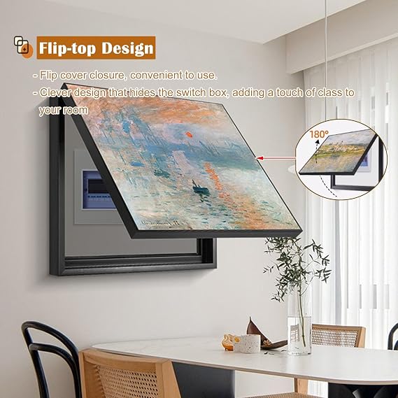 Modern Electric Meter Box Cover Decorative Wall, Distribution Box Counter Electric Frames for Bedroom Kitchen Home, Hide Pictures Cover Painting Hanging Pictures, 16 18 20 22 Inch Long ( Size : 40x30c