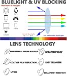 3-pack Reading Glasses for Men Blue Light Filtering Full Frame Metal Readers Anti Uv/Eye Strain/Glare (+2.5 Magnification Strength)