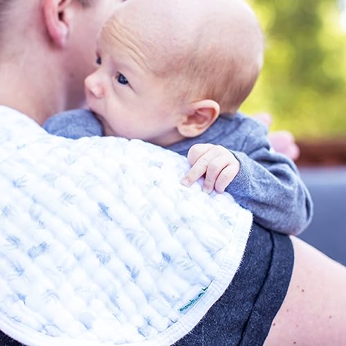 Miniatura 2 de green sprouts Paños de muselina para eructos hechos de algodón orgánico 4 capas absorbentes protegen de los olfatos goteos y babas 100 muselina de