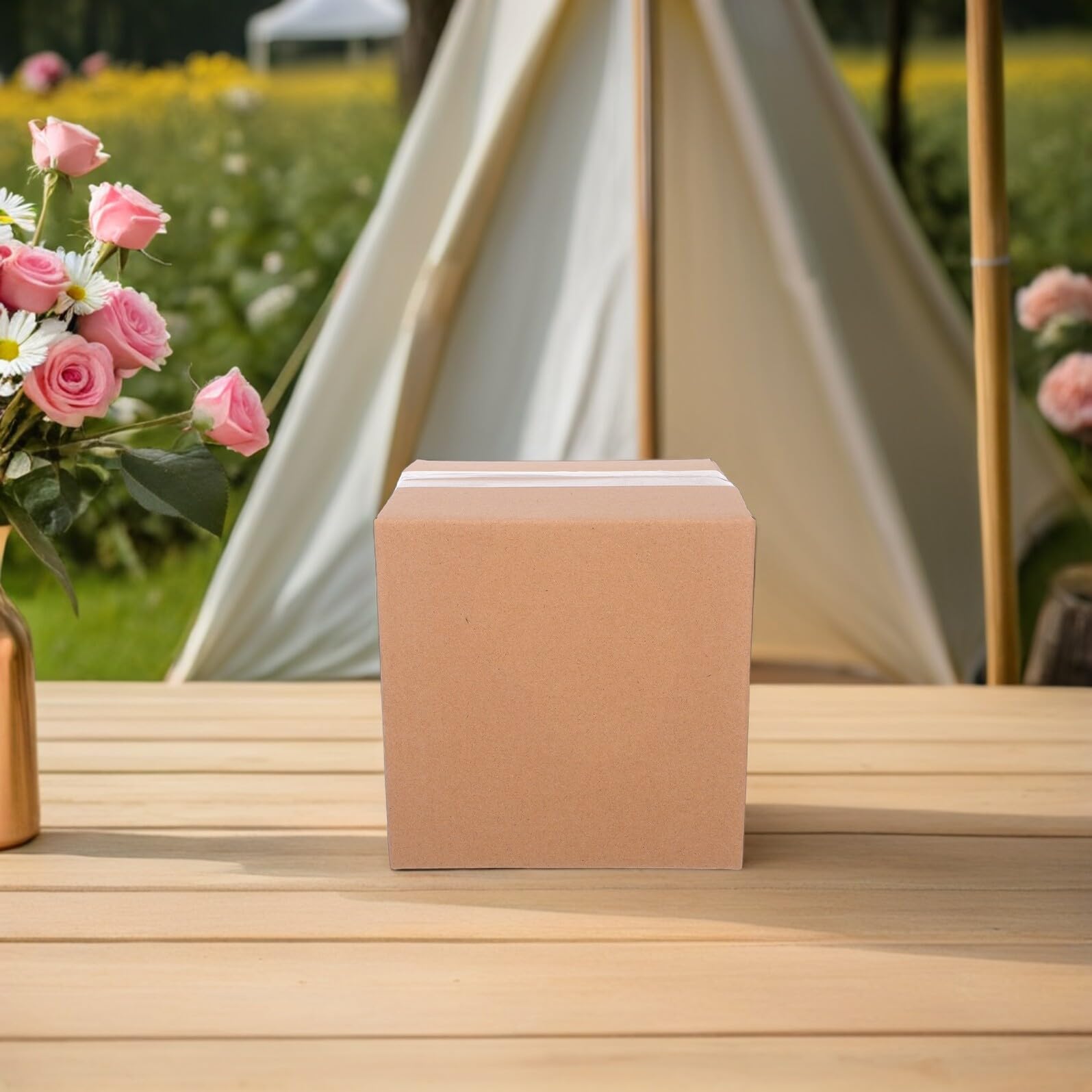 DOITOOL 15 pièces Boîtes Carton Expédition Cartons Ondulés Carrés Résistants pour Petits Colis Emballage et Déménagement Polyvalent