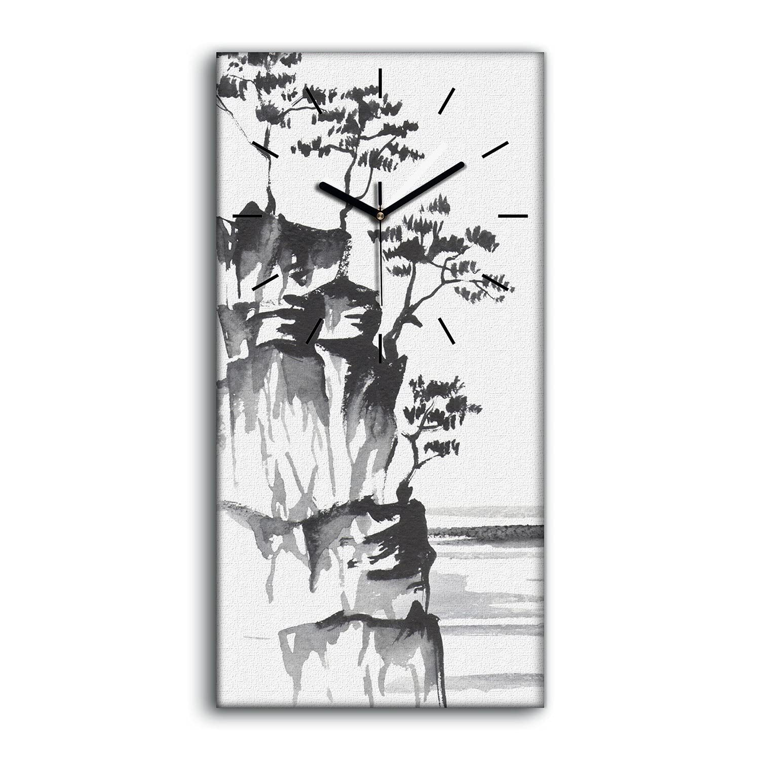 Horloge sur Toile Silencieuse Ne Pas Tic Tac pour une Chambre Zen