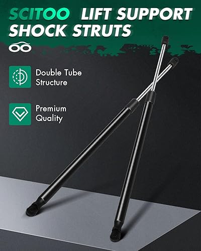 Vista 419 de SCITOO PM1017 - Soportes de elevación de 17.8 pulgadas para Hyundai Santa Fe 2007-2012 trasero izquierdo y derecho Liftgate Shock Struts 2pcs