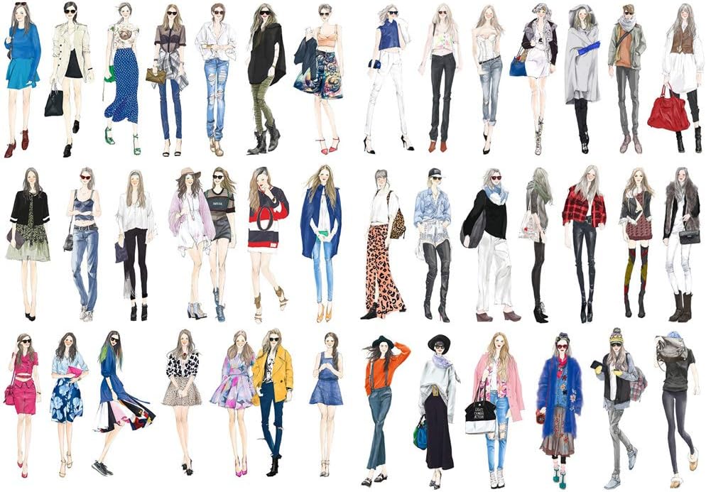 SeasonstormFashion City Girls Precut Anti-UV Waterproof Decoration Album Planner Stickers Scrapbooking Diary Sticky Paper Flakes (PK037)