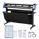 VEVOR Vinyl Cutter 53 Inch Vinyl Cutter Machine Semi-Automatic DIY Vinyl Printer Cutter Machine Manual Positioning Sign Cutting with Floor Stand Signmaster Software