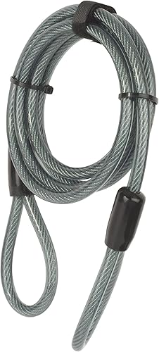 Miniatura 2 de Yale YC1102201 - Cable de seguridad de 86.614 in - Cable de acero flexible - Seguridad adicional para usar con cerradura de bicicleta - Protección