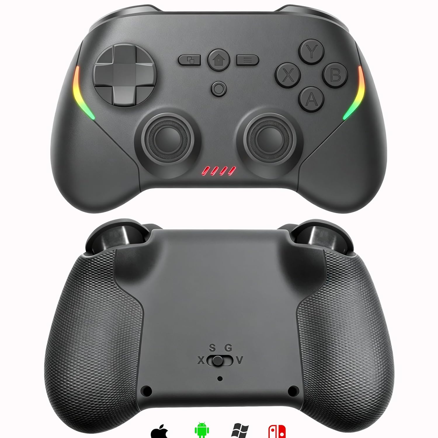 Megadream Phone Controller for PC/Switch 2|Swith/Android/iPad/Tablet/iPhone Controller - RGB light - Hall Effect Trigger/Joystick - Call of Duty, Roblox, Genshin Impact, Direct Play