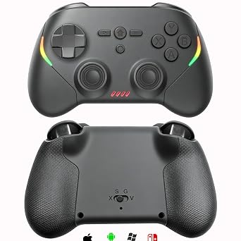 Megadream Phone Controller for PC/Switch 2|Swith/Android/iPad/Tablet/iPhone Controller - RGB light - Hall Effect Trigger/Joystick - Call of Duty, Roblox, Genshin Impact, Direct Play