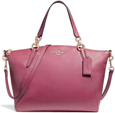 Amazon.com: Coach Pequeño Kelsey Pebble Cuero Satchel Bolso Rojo : Todo lo  demás