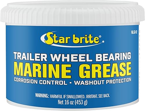 STAR BRITE Grasa para rodamientos de rueda de remolque NLG#2 - Protección avanzada de grado marino contra el óxido, la corrosión y el lavado de agua