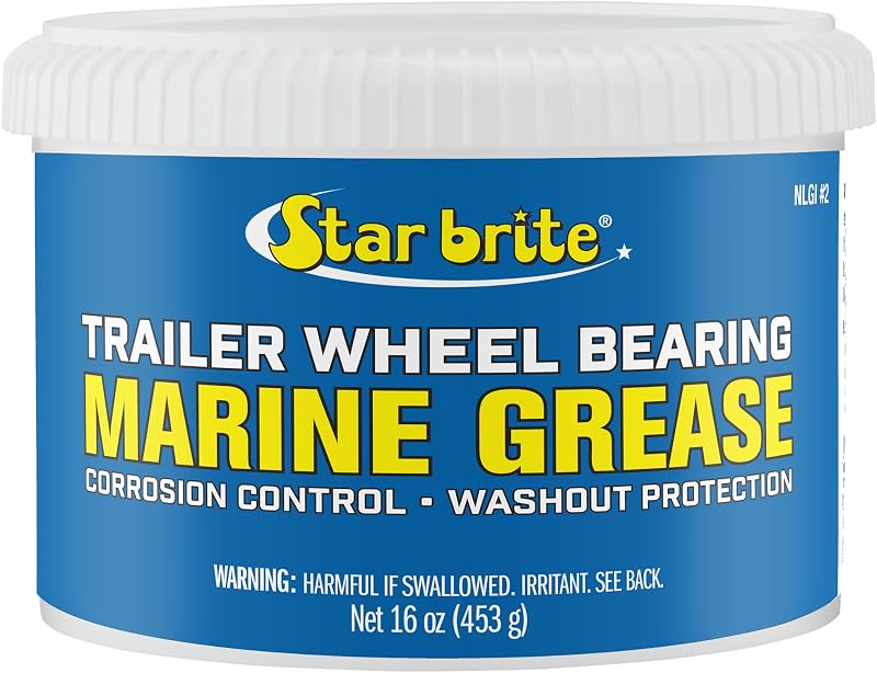 STAR BRITE Trailer Wheel Bearing Grease NLG#2 - Advanced Marine-Grade Protection Against Rust, Corrosion & Water Washout