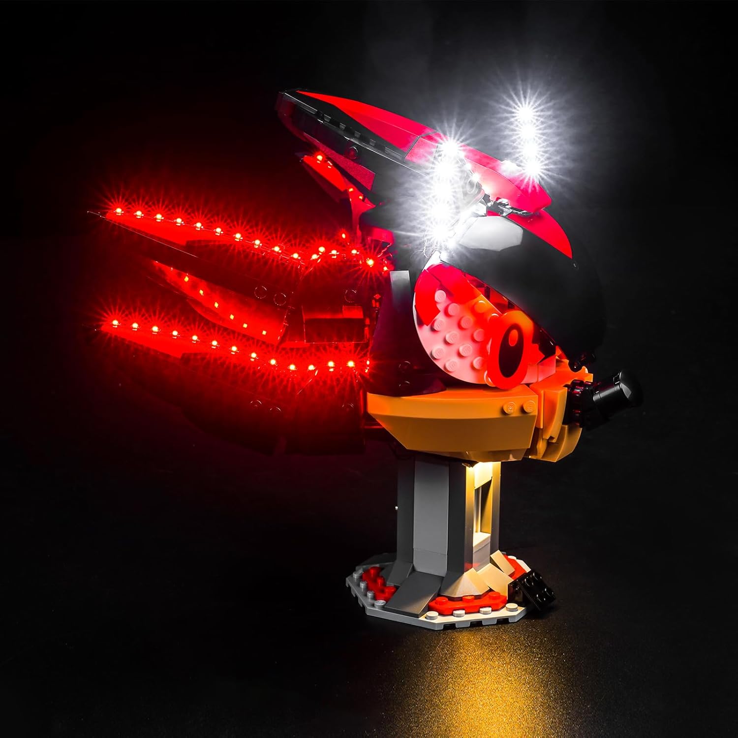BrickBling LED Lighting Kit Only, Compatible with Lego Sonic The H' Edgehog: Shadow The H' Edgehog (NO Model), Lights Compatible with Lego 77000 Play Set (Classic Version Light)