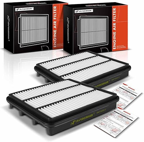 A-Premium Filtro de aire de motor de 2 piezas compatible con Chevrolet Epica y Suzuki Verona, 2004-2006, 2.5L, repuesto # 13780-86Z00