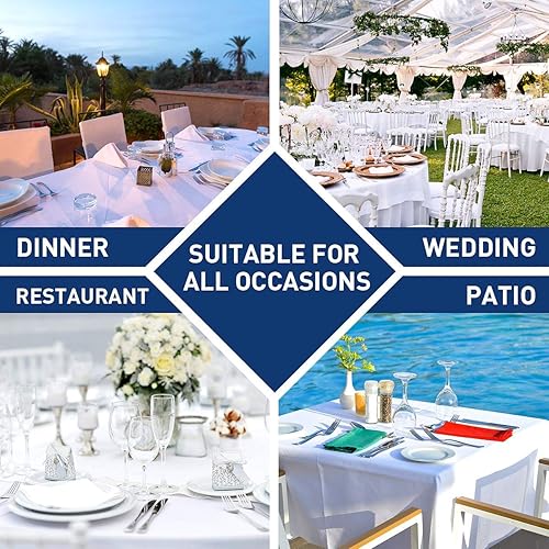 Miniatura 8 de JUCFHY - Mantel rectangular marroquí de tela jacquard a prueba de derrames y resistente al agua y al aceite mantel decorativo para uso exterior e