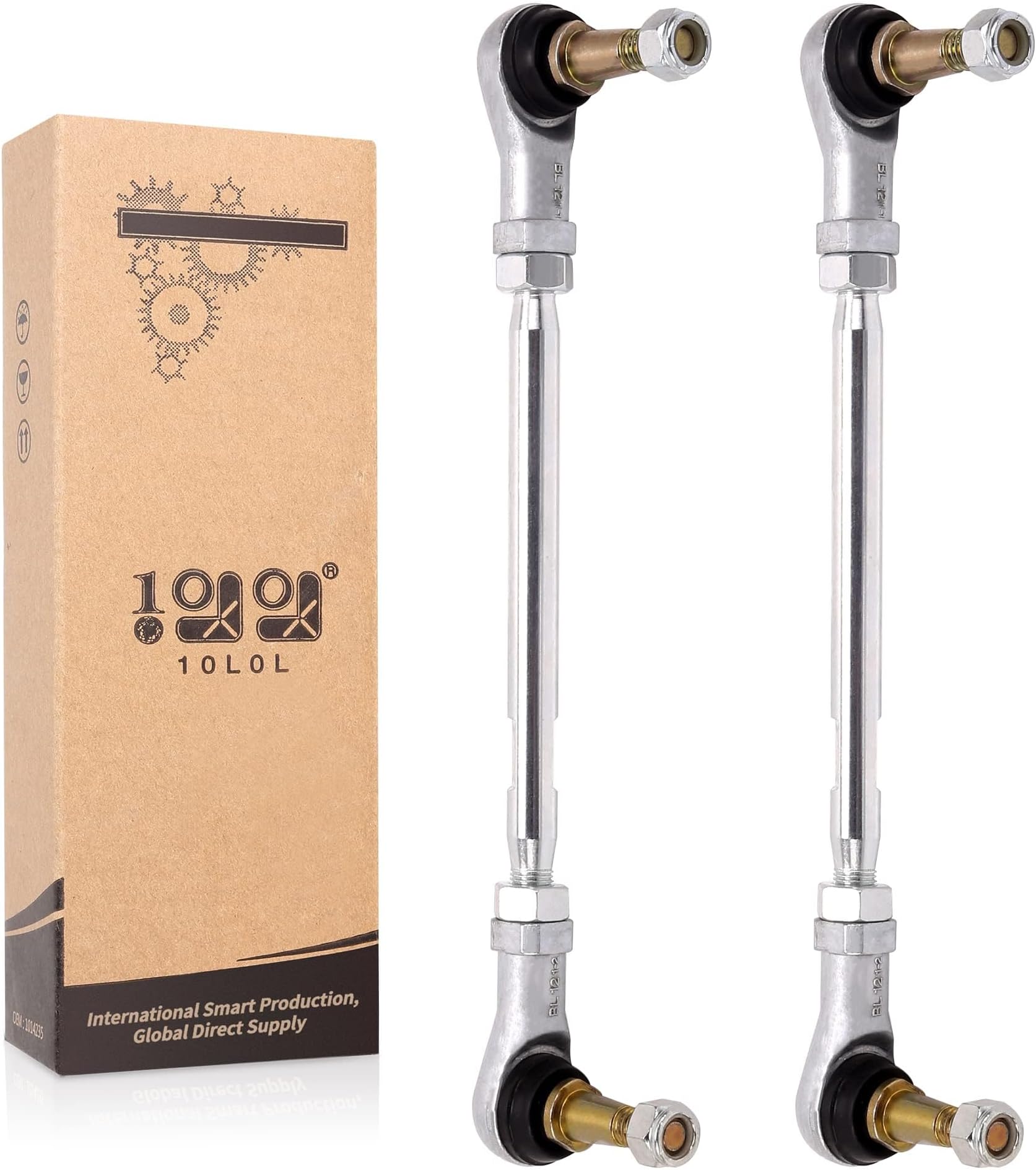 Golf Cart Tie Rod End Assembly for EZGO TXT 1994.5-2001 Electric & Gas, 2 Pack, OEM# 70904-G02 70074-G01 70074-G02