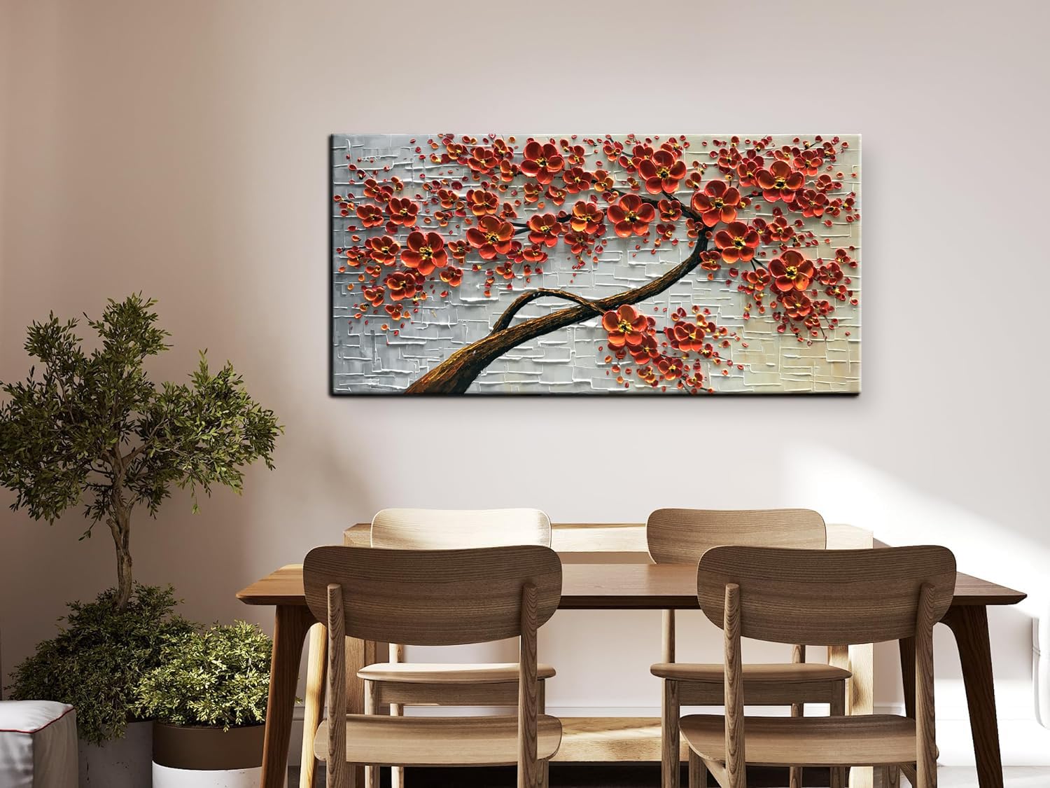 Amazon.com: YaSheng Art - 48x24inch Canvas Wall Art, Hand Painted