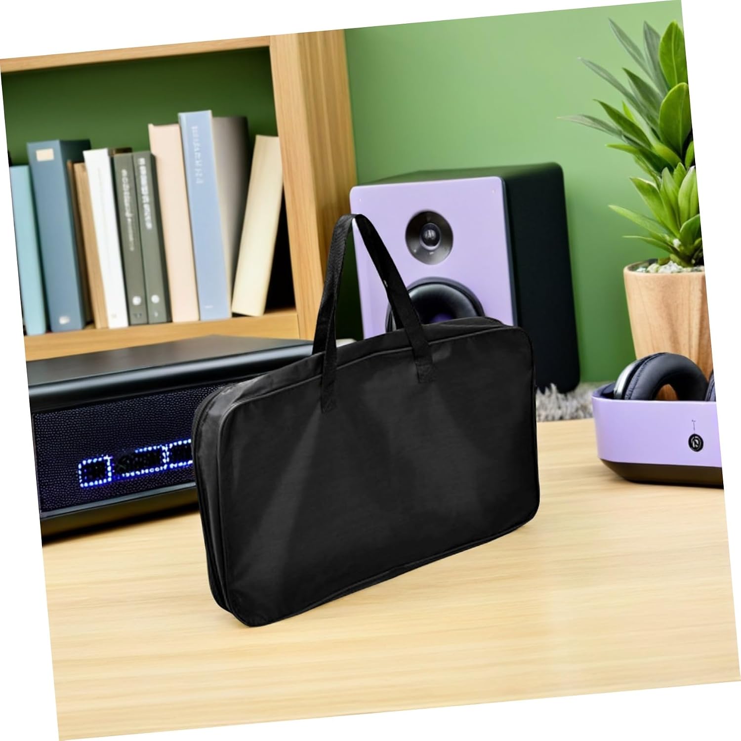 Handheld Music Stand Carrying Bag, Black Oxford Cloth Storage Case image 4