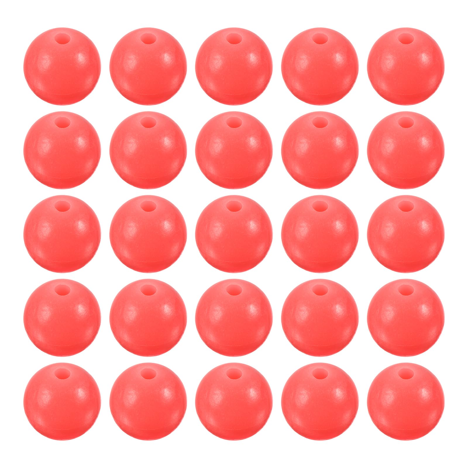 M METERXITY 200 Pcs Glow Fishing Beads - Plastic Luminous Round Soft Bait Egg Lure Rigs Apply to Outdoor Tackle Tool (12mm, Red)