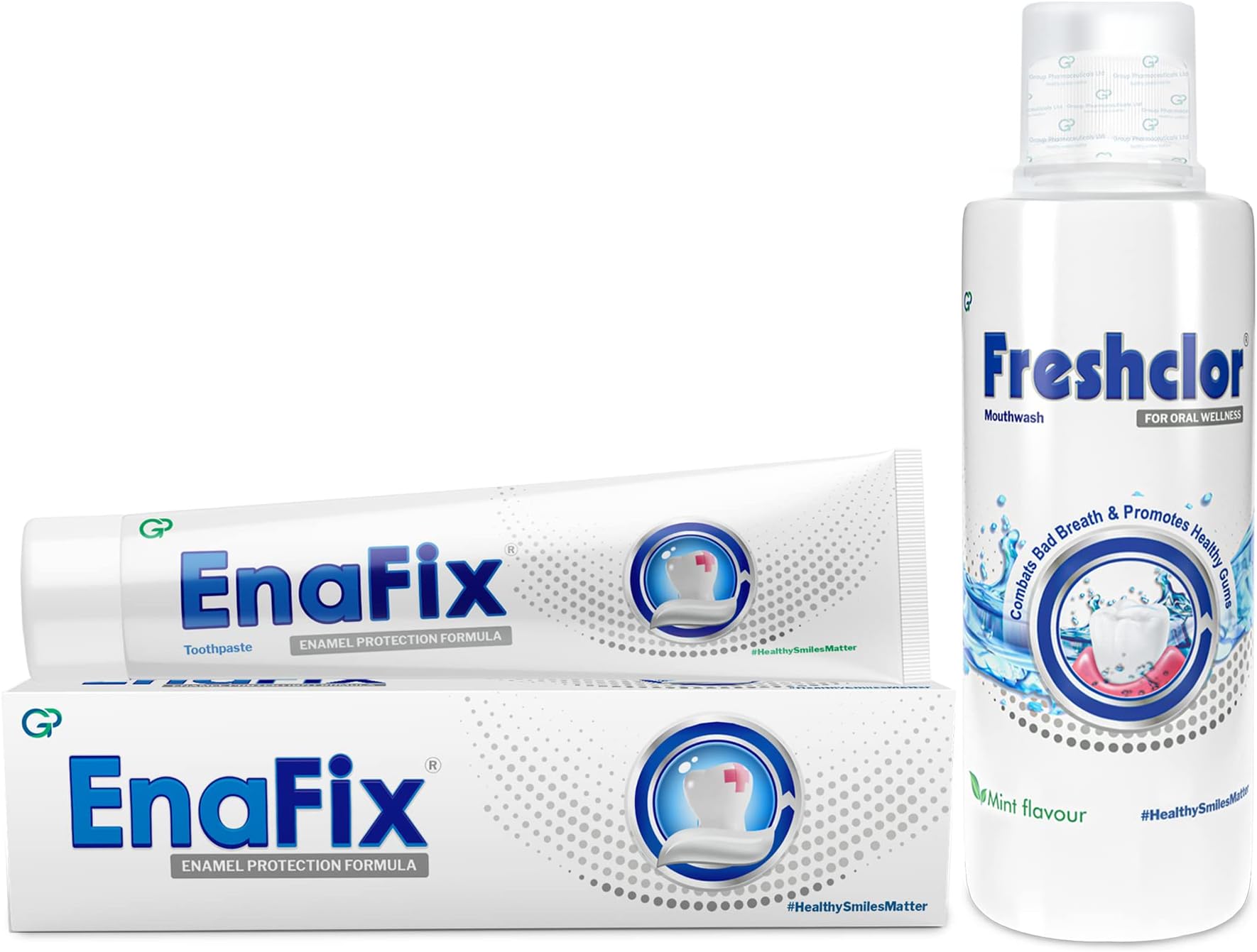 Enafix Anti Cavity Toothpaste And Freshclor Antimicrobial Mouthwash ...