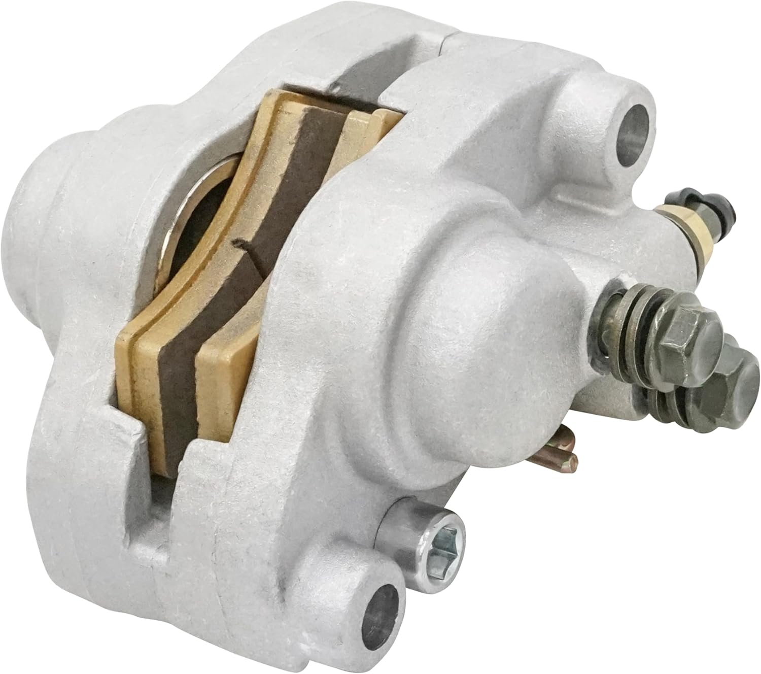 Caltric Rear Brake Caliper with Pads Compatible with Polaris 1910691 1910270 1910367 1910449