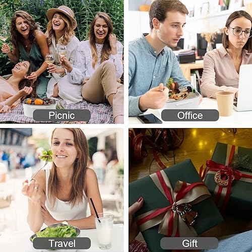 Miniatura 17 de FVW Fiambrera eléctrica 2 en 1, calentador de alimentos portátil para automóvil y hogar, a prueba de fugas, calefacción para almuerzo, microondas