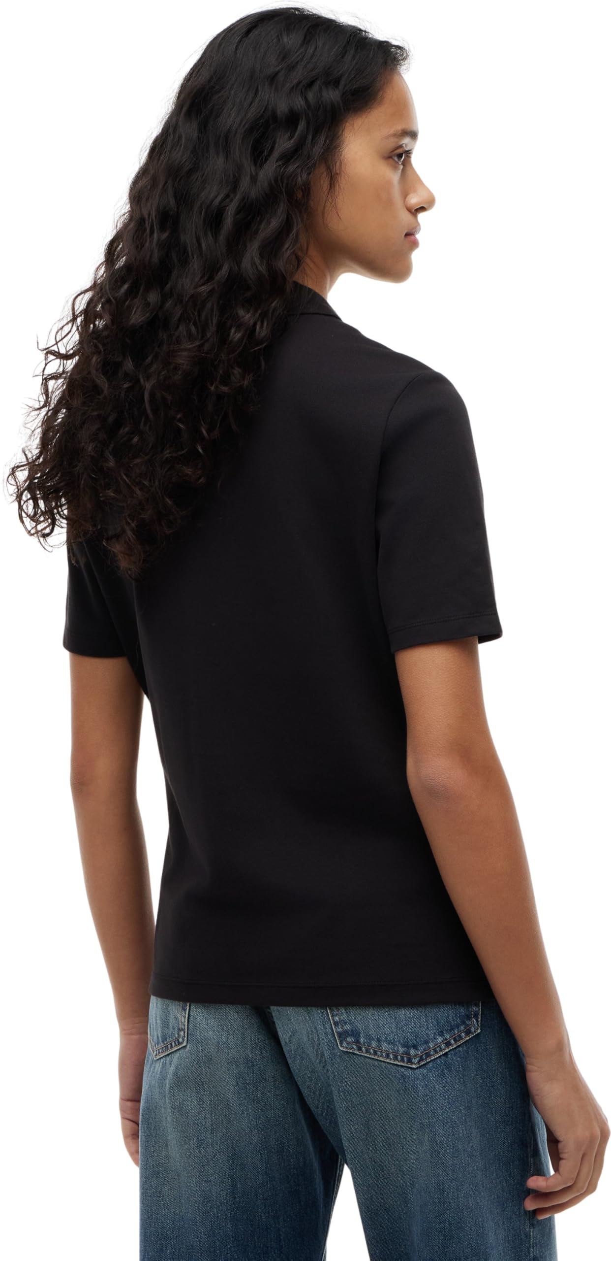 Tommy Hilfiger Donna Maglietta Polo Maniche Corte 1985 Pique Regular Fit