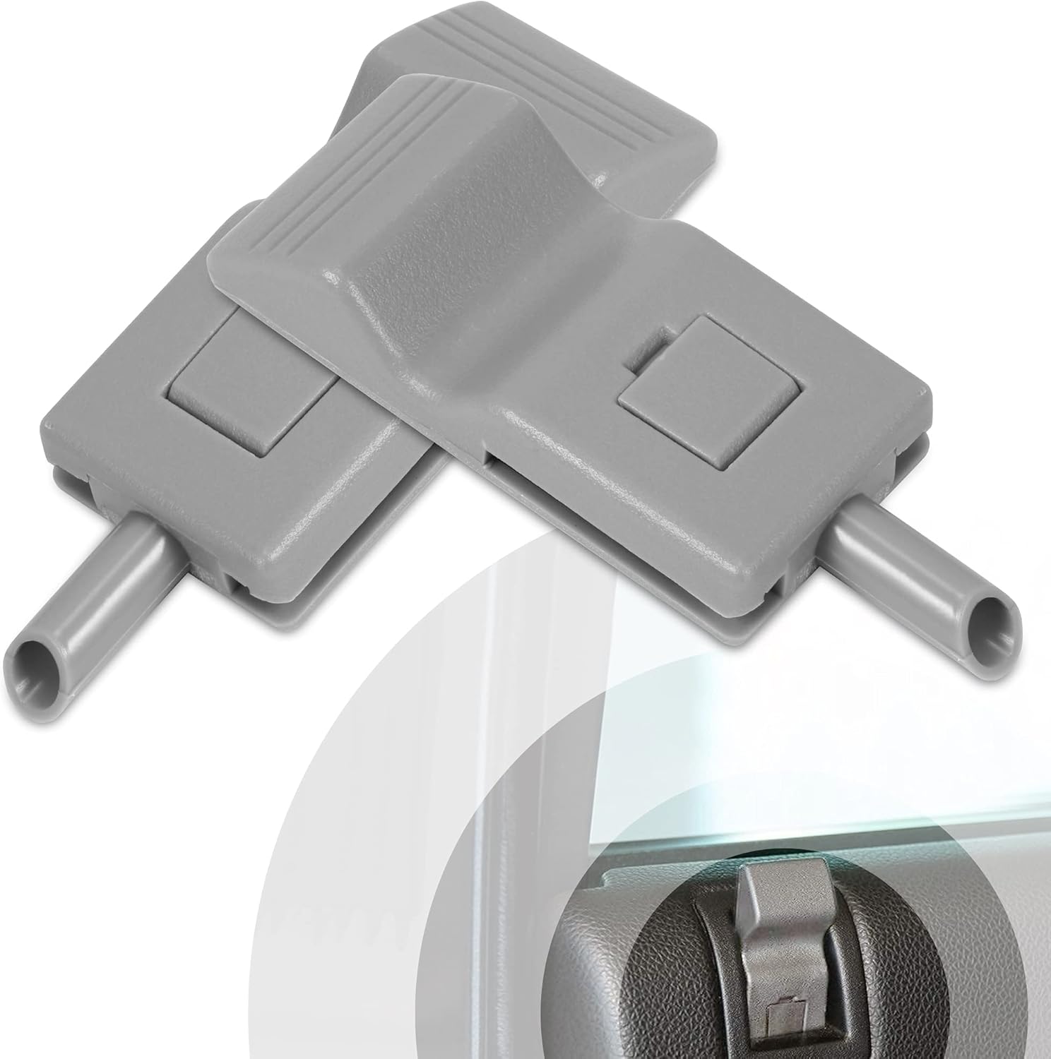 BASIKER Fits for Car Interior Rear or Front Door Lock Knob