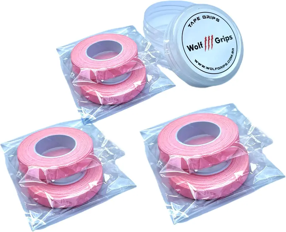 Tape Grips - Finger Tape - Jiu Jitsu - Judô - Fita de dedo Kit C/6 + Case Rosa