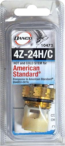 Miniatura 2 de Danco (10472) 4Z-24H - Vástago de repuesto para grifos estándar americanos, 1 paquete, paquete de 1, latón