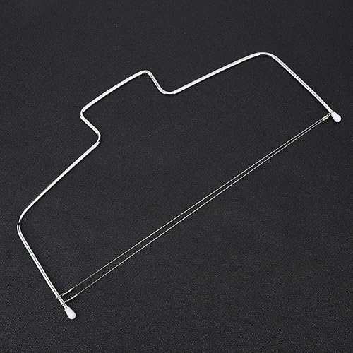 Miniatura 9 de Oumefar 2 unids en forma de arco cortador de pastel de alambre doble herramienta de rebanar pan para pastel de queso para restaurante