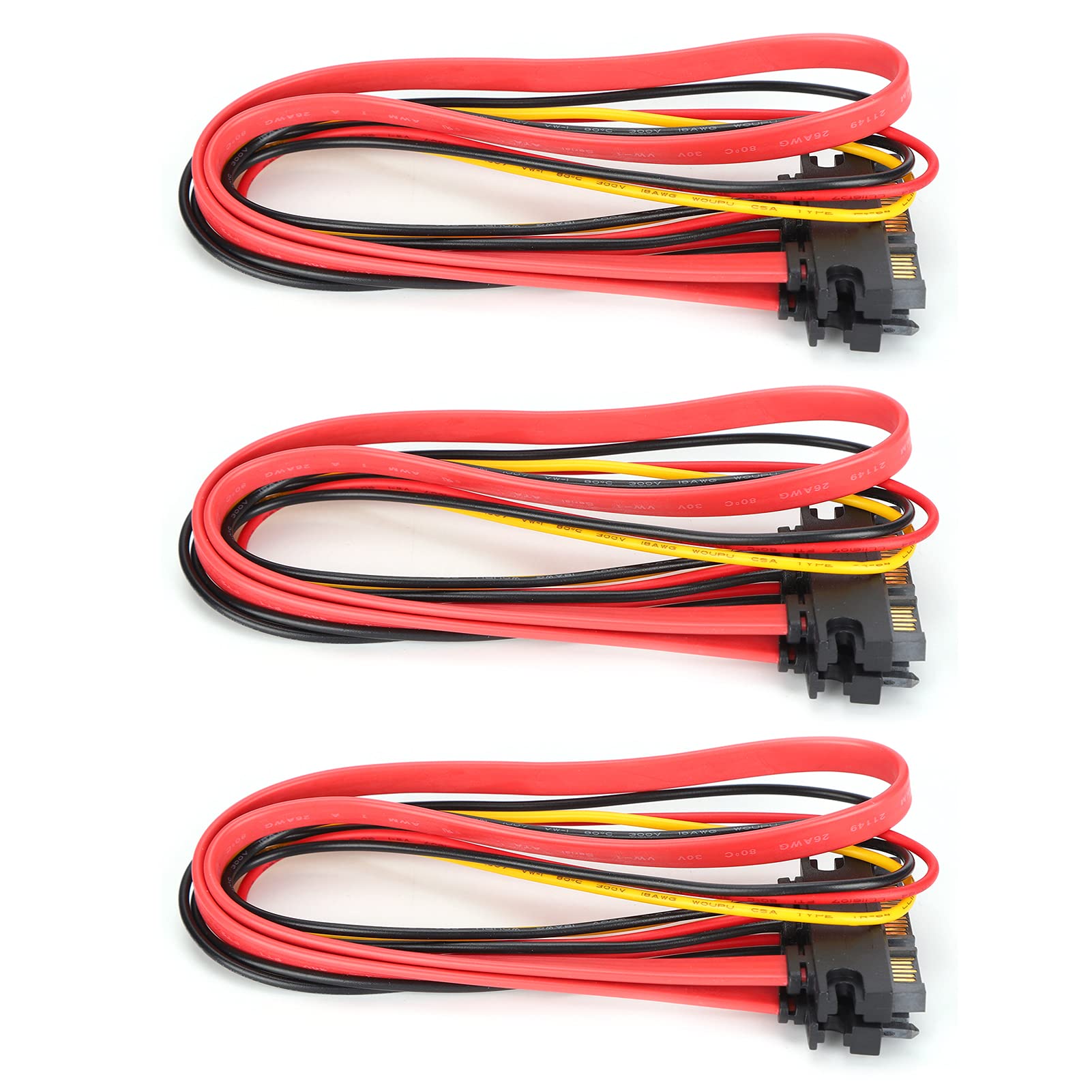 Cable de extensión SATA 7+15 pines AMONIDA de 50cm en pack de 10 unidades 8